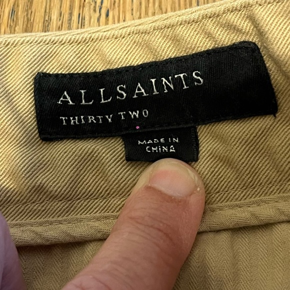 📍🤎AllSaints Cropped Chino Pants – Size 32 🤎 - Picture 4 of 10